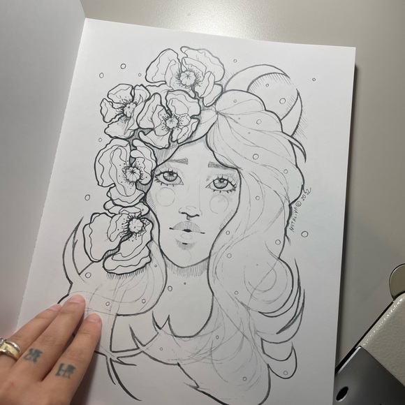 Coloring book for adults.  40 pages  new  Nataliya’s art therapy volume 1 - Picture 2 of 6